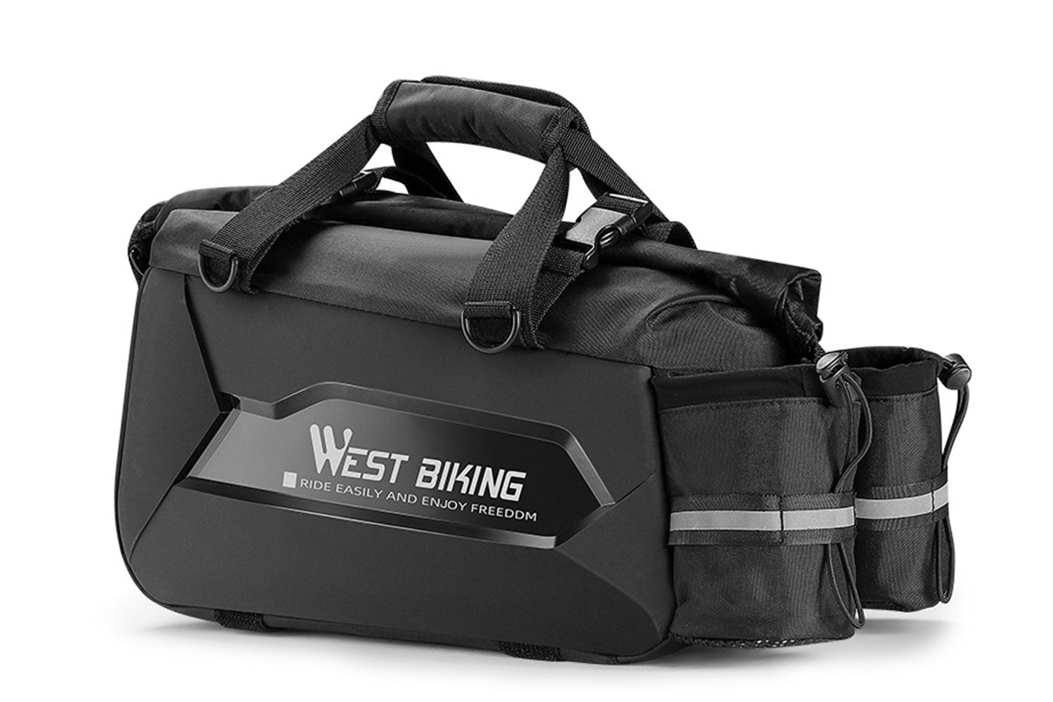 25L Hard Shell Rear Rack Bag with 2 Water Bottle Bags、mySite、bearsvspackers