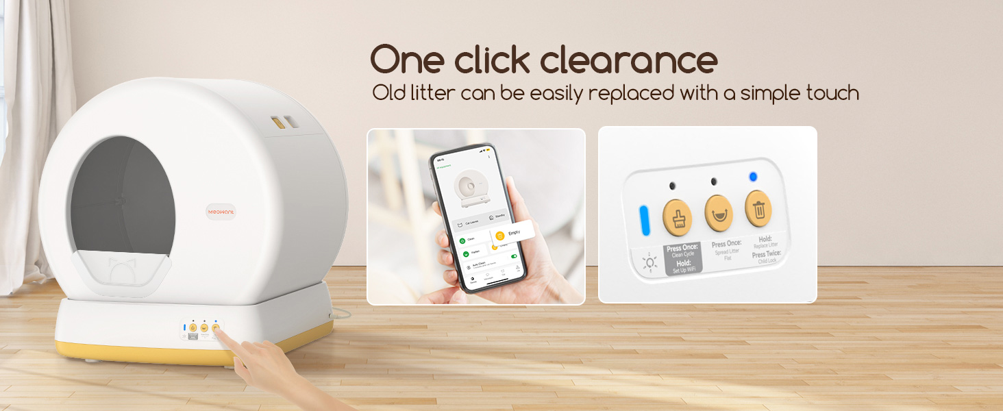 Meowant self cleaning cat litter box