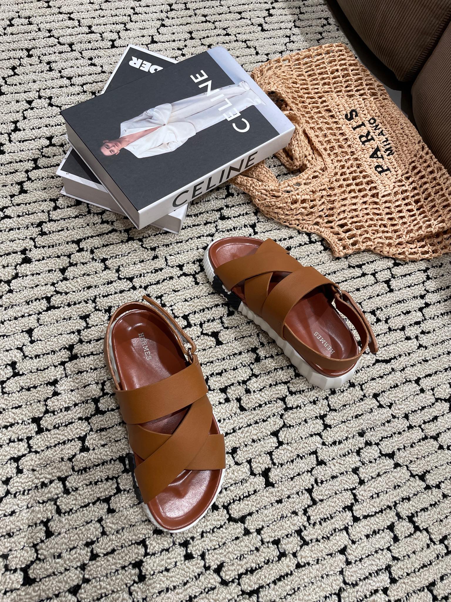 ELECTRIC SANDAL CHOCOLATE CALFSKIN、mysite、Cacoeks