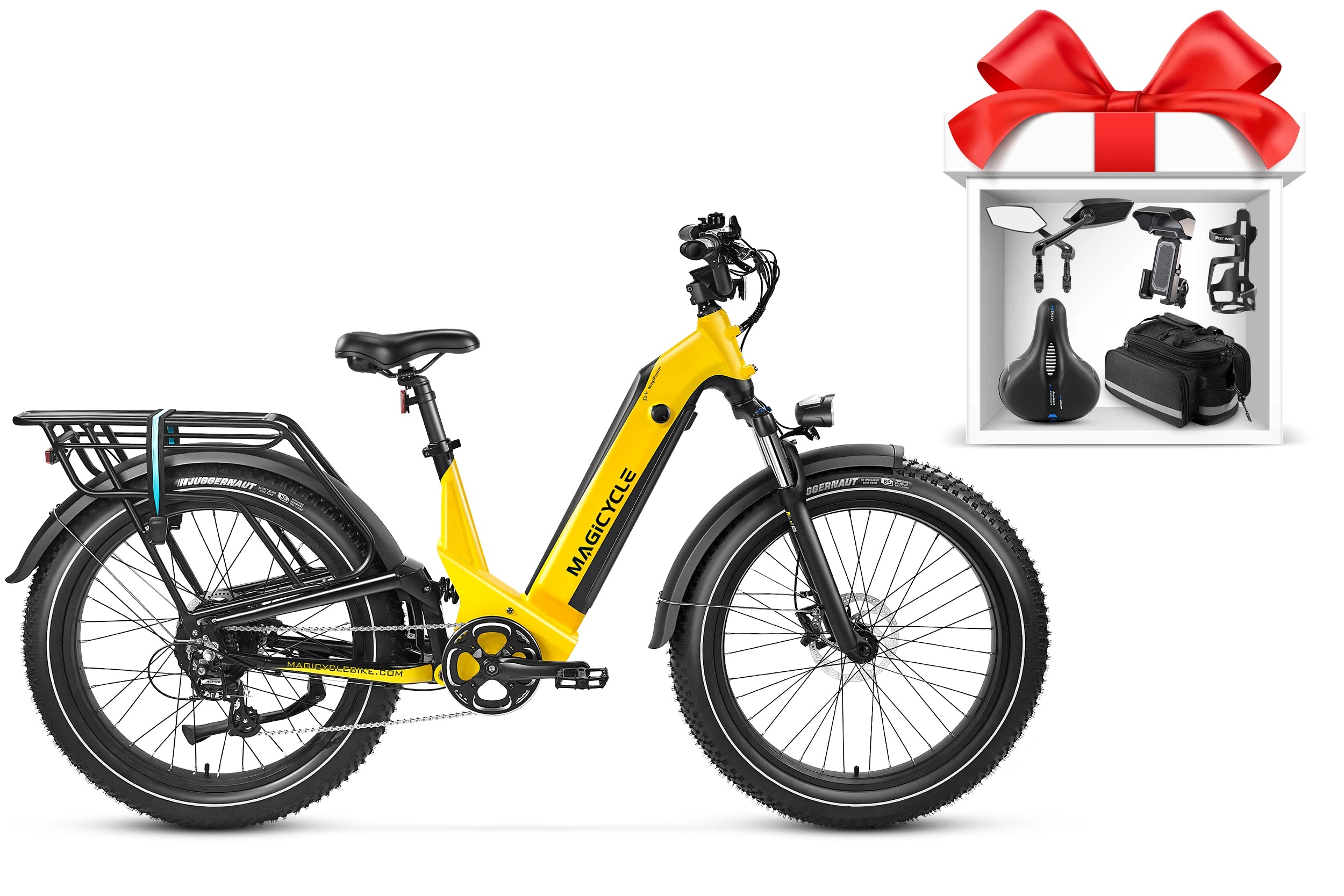 Magicycle Deer Step-Thru Full Suspension Ebike SUV、mySite、bearsvspackers
