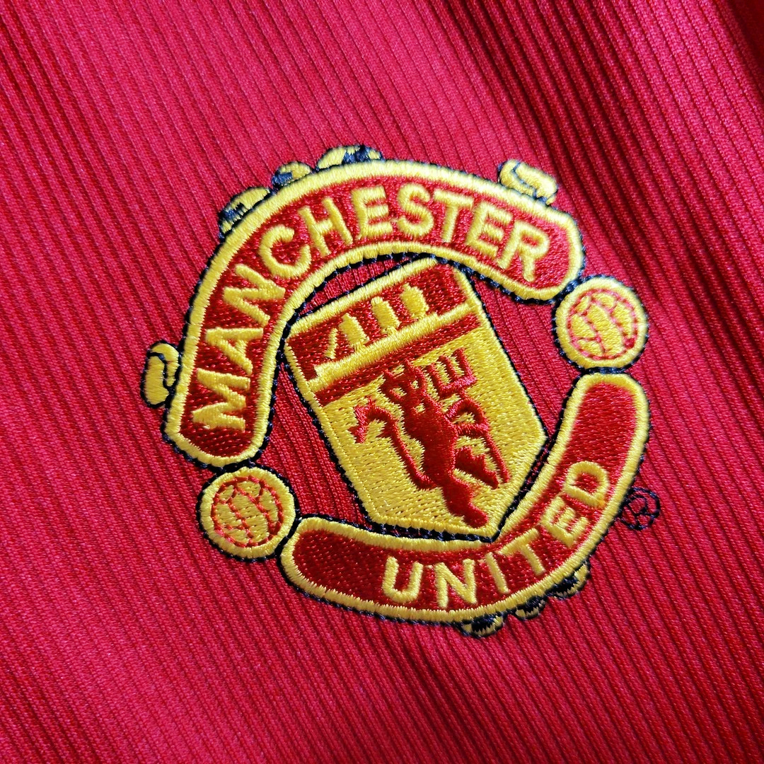 foot-Retro Manchester United 98-99 Home Long Sleeve Jersey