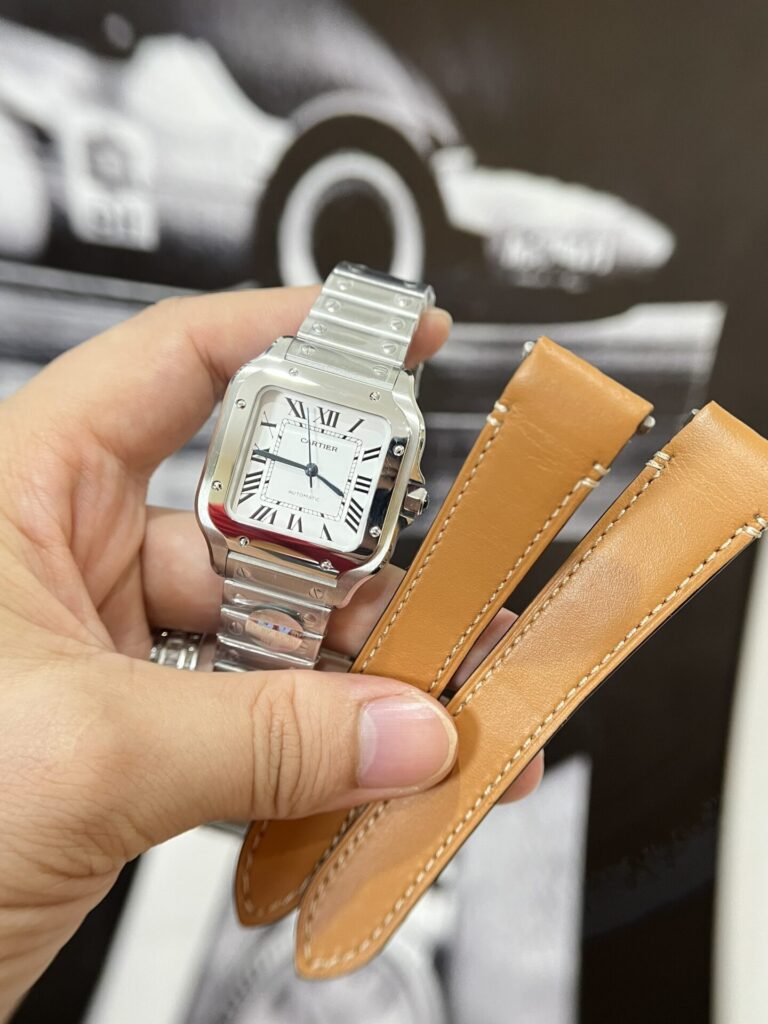 Đồng Hồ Cartier Santos WSSA0029 Replica 11 Nữ BCF 35mm (4)