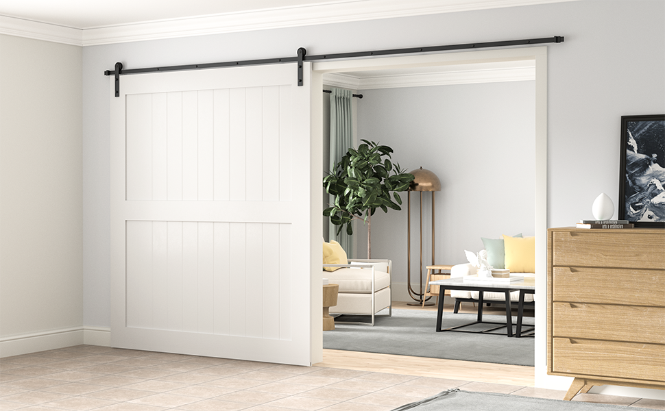 11FT barn door hardware kit for single door