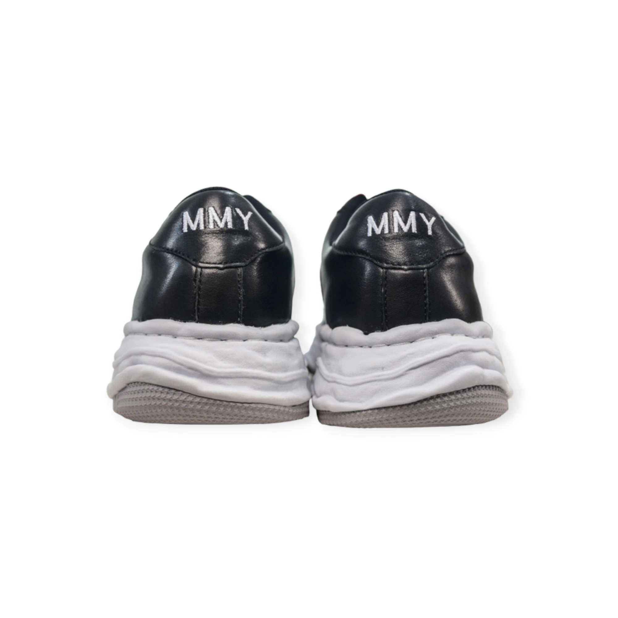 Maison Mihara Yasuhiro Wayne OG Sole Leather Low-top Sneaker Black White、mysite、Cacoeks