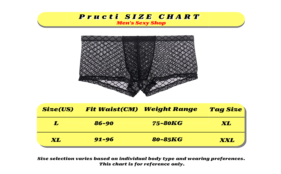 Pructi Men’s Sheer Lace Underwear