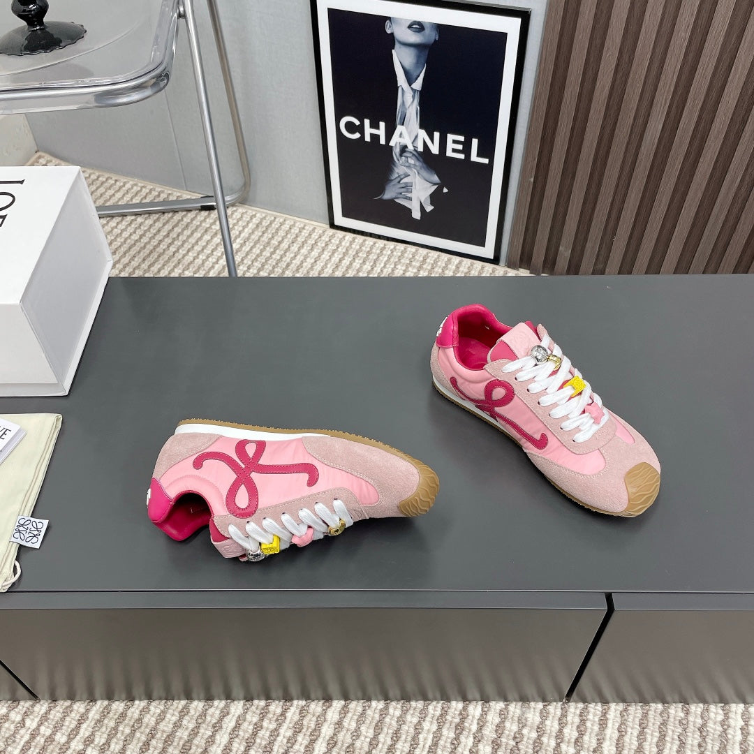 BALLET RUNNER 2.0 IN PINK PASTEL SUEDE AND LYCRA FABRIC、mysite、Cacoeks