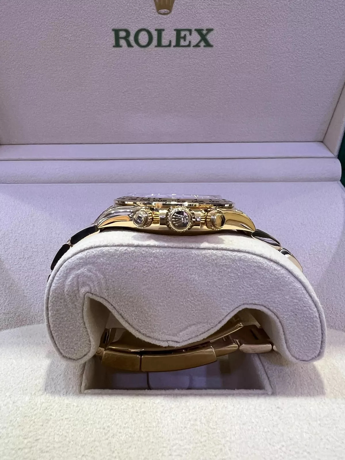 Rolex Daytona Green Dial SuperClone Swiss Replica Watch 18kGold Bracelet Ref 116508-4130 Swiss Movement