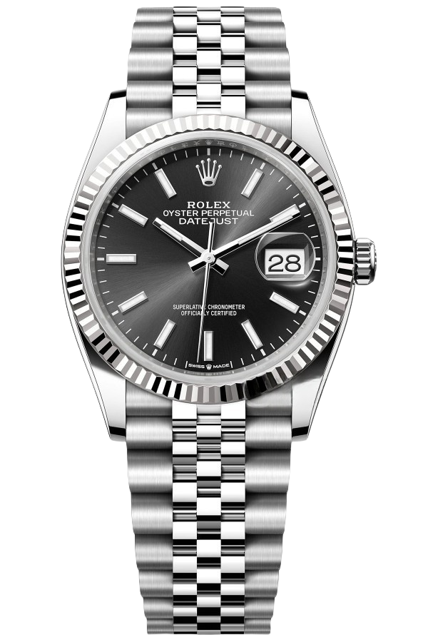 Rolex Datejust 41mm Super Clone Swiss ReplicaWatch Grey Rhodium Dial Ref 126334 3235S wiss Movement