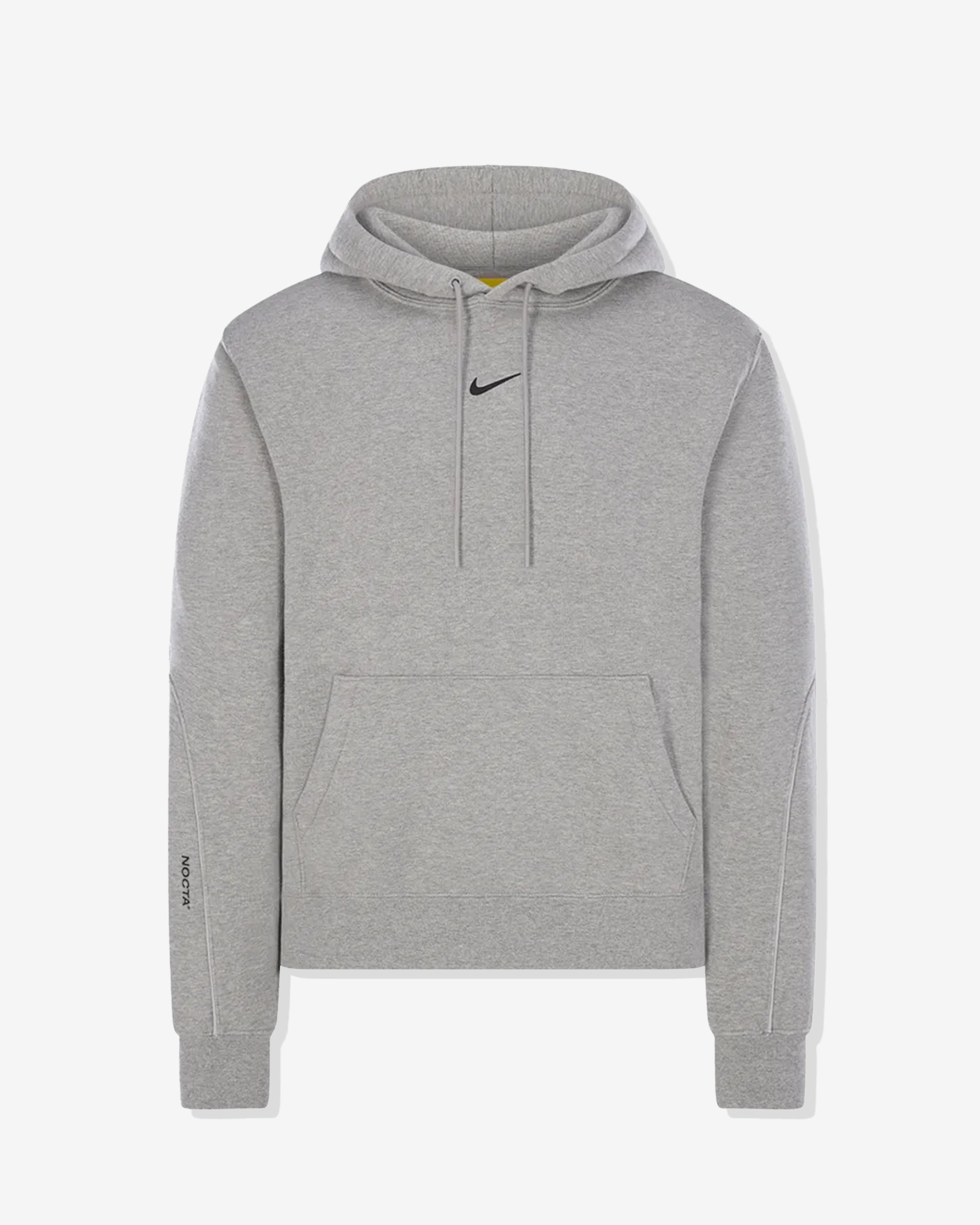 NIKE NOCTA NRG FLEECE HOODIE - DKGREYHEATHER/ MATTESILVER