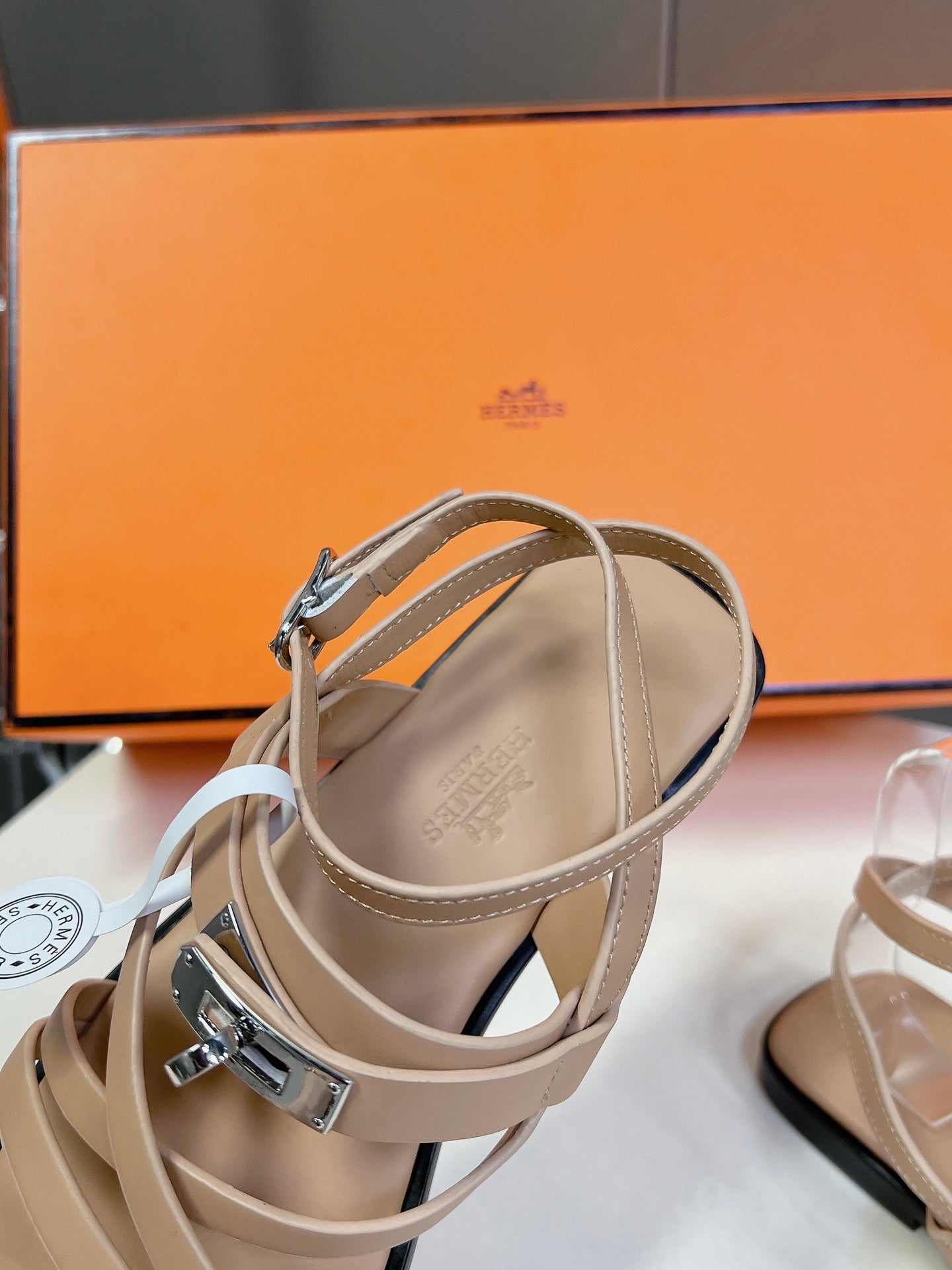 JUNE SANDAL BEIGE CALFSKIN、mysite、Cacoeks