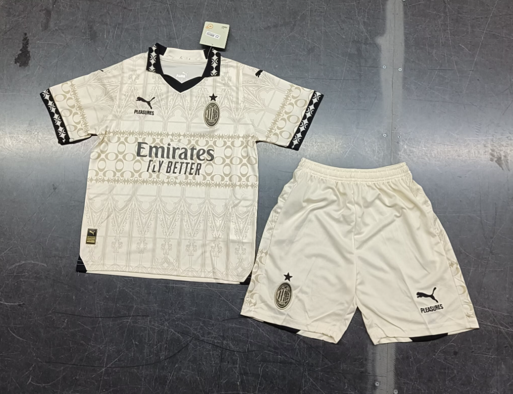 23/24 AC Milan 4th Football Shirt Kids Size Suit-mysite Custom Football Kit- Nextkits
