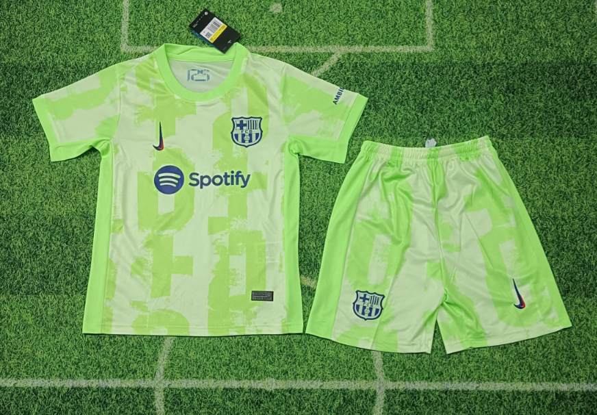 24/25 Barcelona Third Away Football Shirt Kids Size Suit-mysite Custom Football Kit- Nextkits