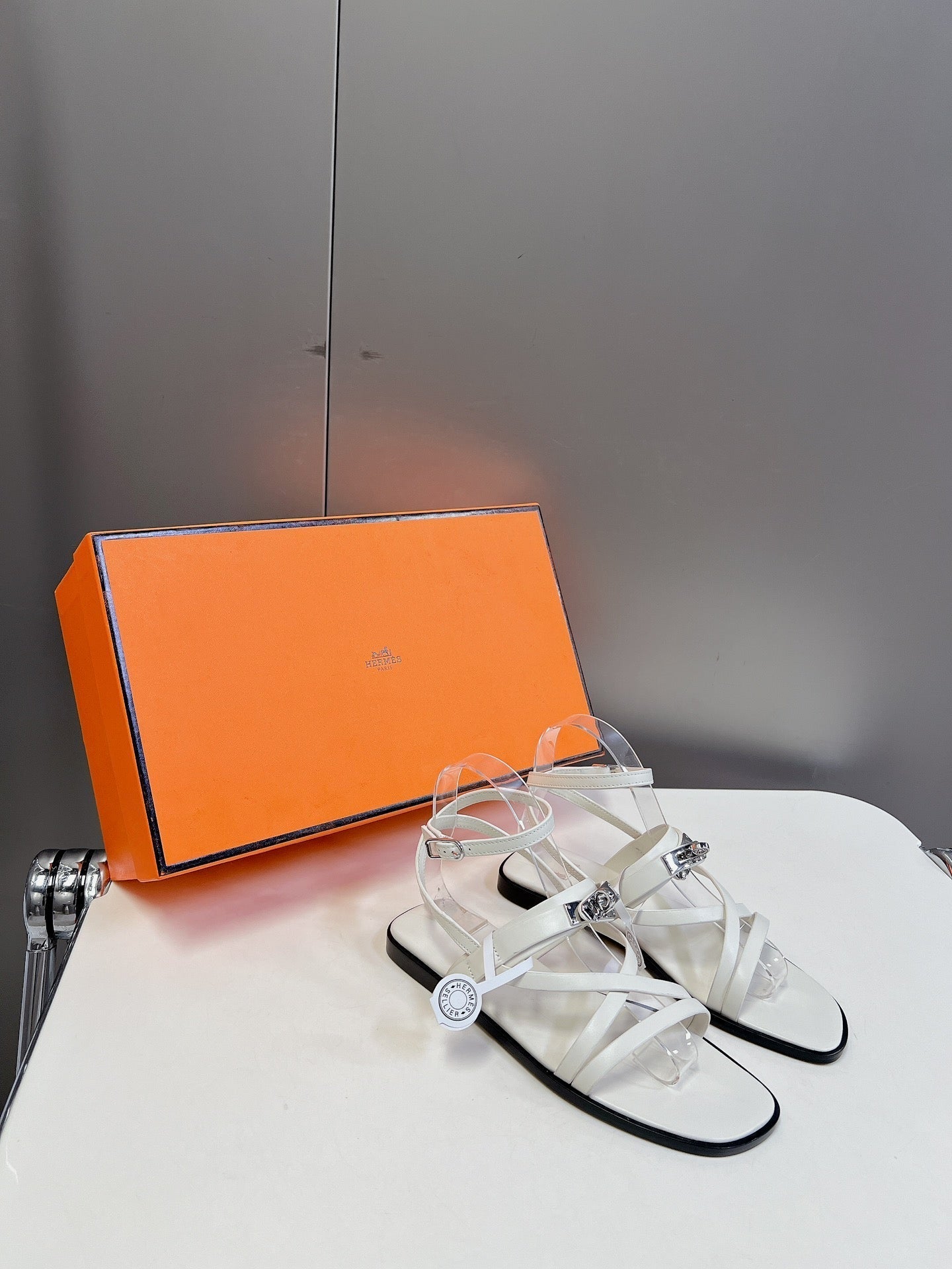 JUNE SANDAL WHITE CALFSKIN、mysite、Cacoeks