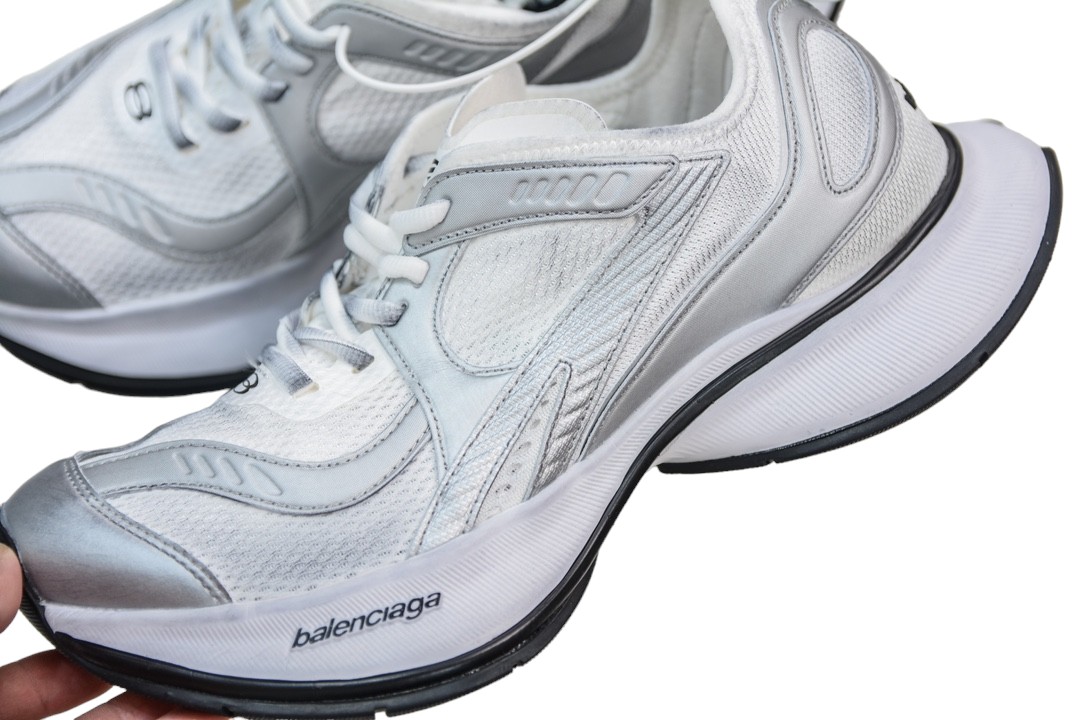 Balenciaga Circuit Sneaker in White Silver、mysite、Cacoeks