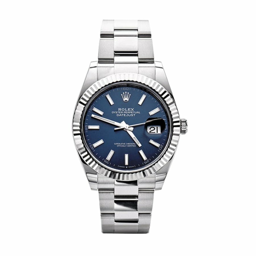 Rolex Datejust Blue Dial Steel Replica-fasswatch