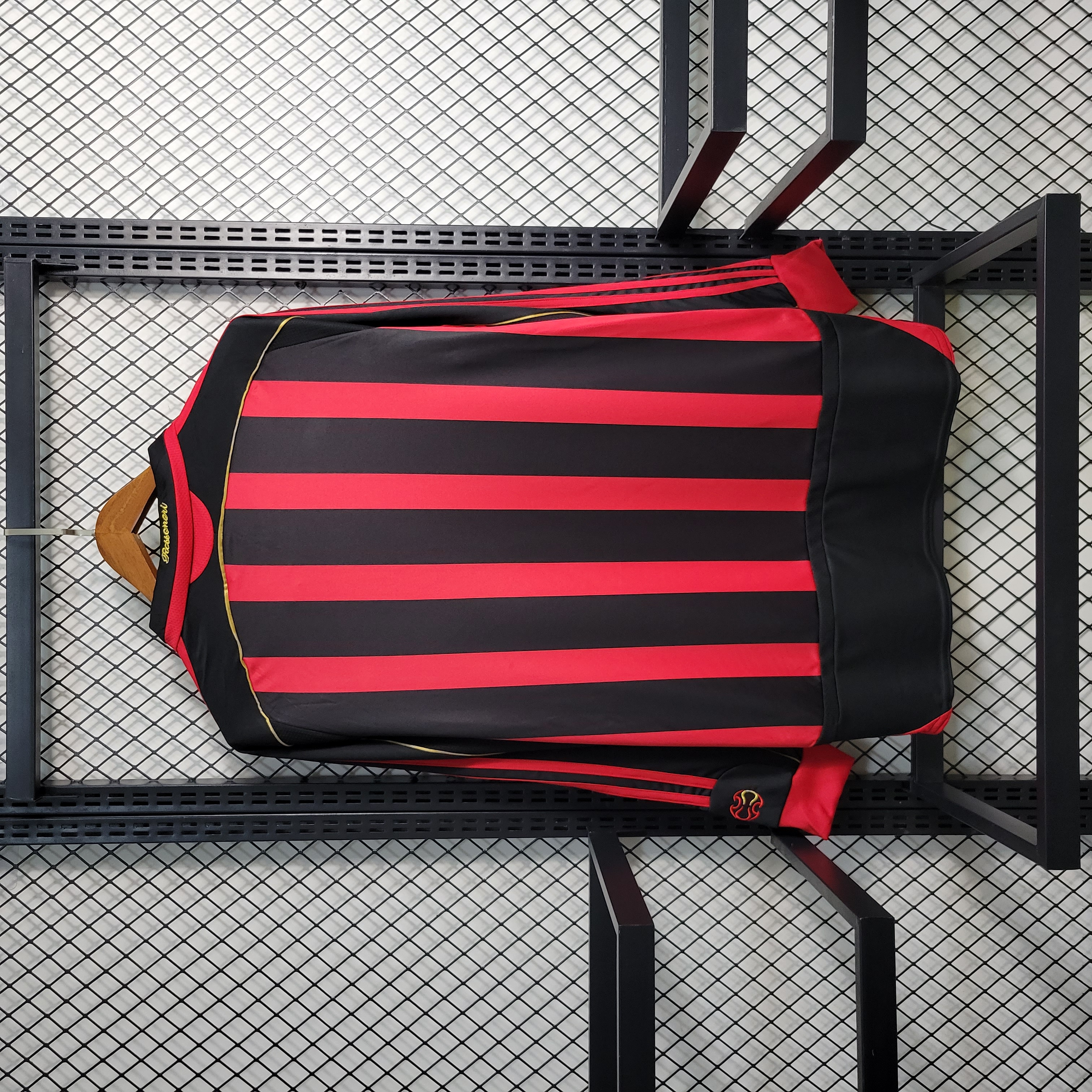 GlobeJersey-Retro AC Milan 06-07 Home Stadium Long Sleeve Jersey