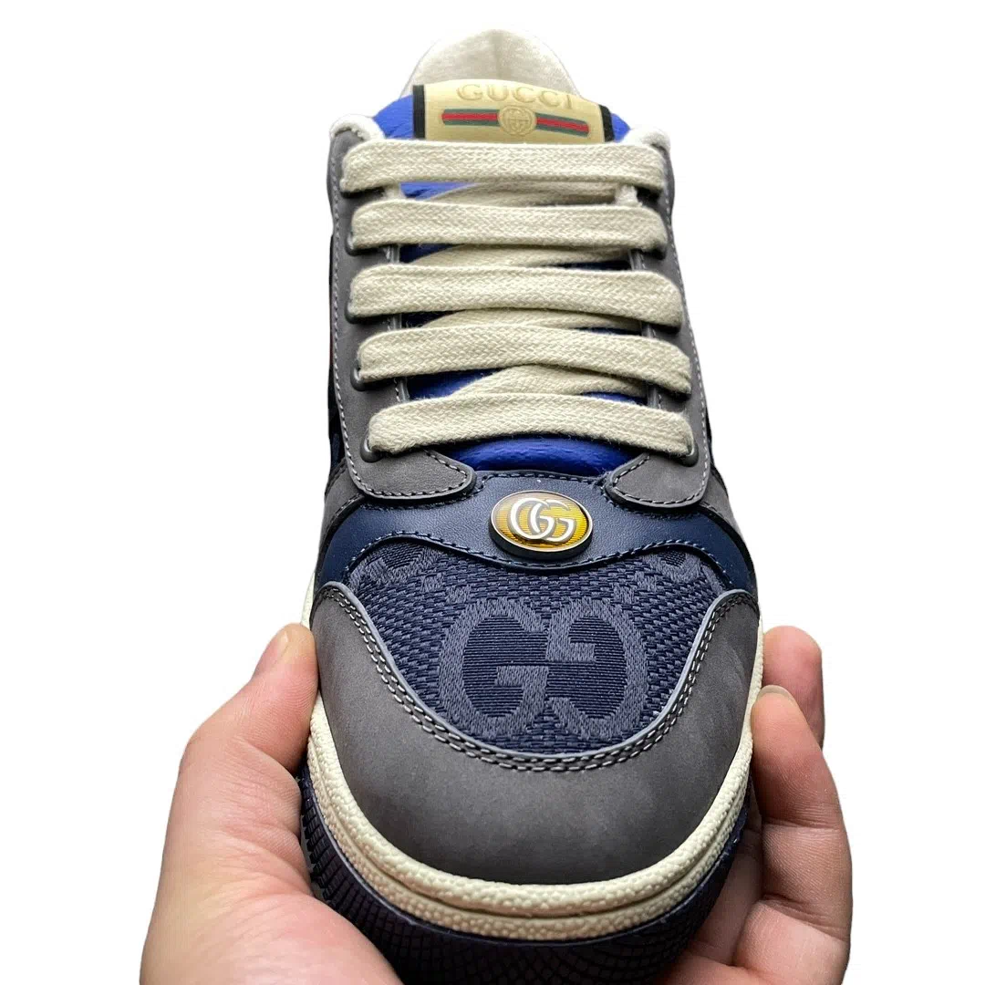 Gucci GG Screener Sneaker Blue Grey、mysite、Cacoeks