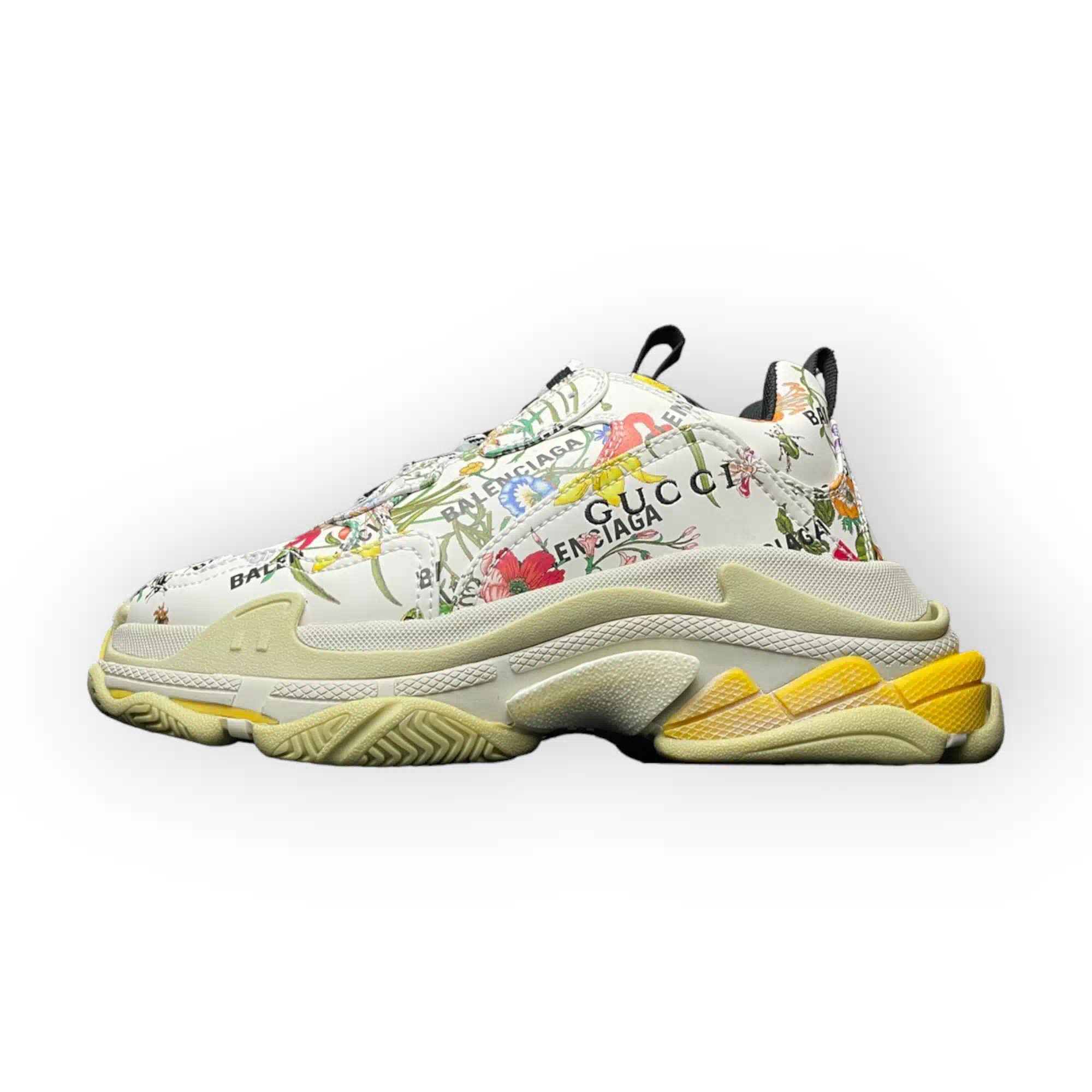 Balenciaga x Gucci Triple S Sneaker Flora Print、mysite、Cacoeks