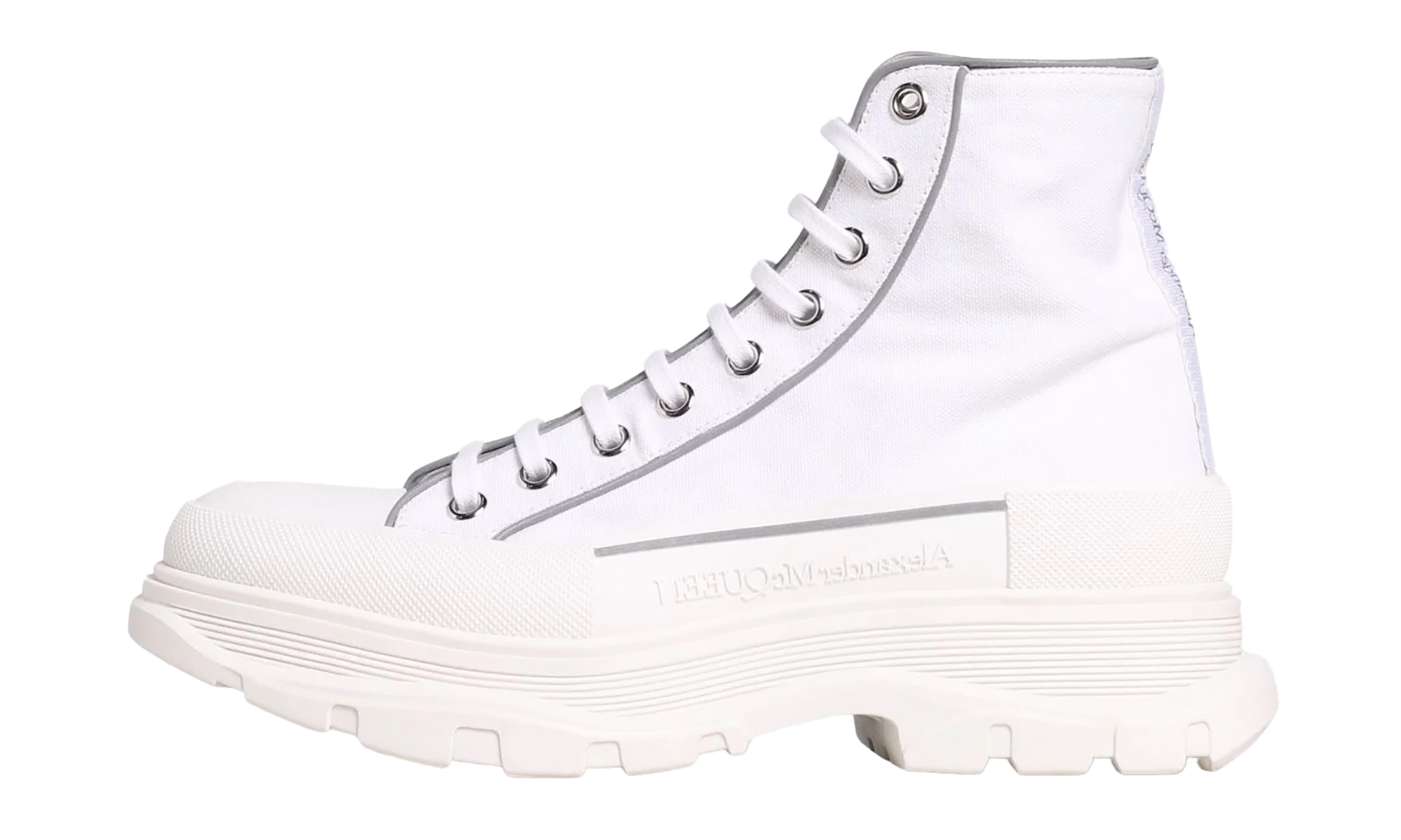 Alexander Mcqueen Canvas Sack Boots "White/Off White"、mysite、Cacoeks