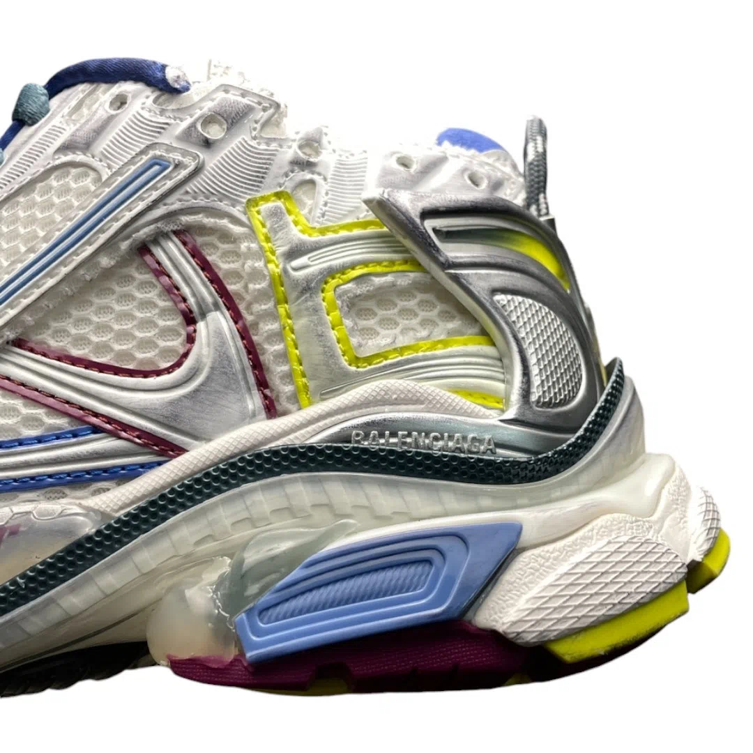 Balenciaga Runner Sneaker In White Blue Purple Yellow、mysite、Cacoeks
