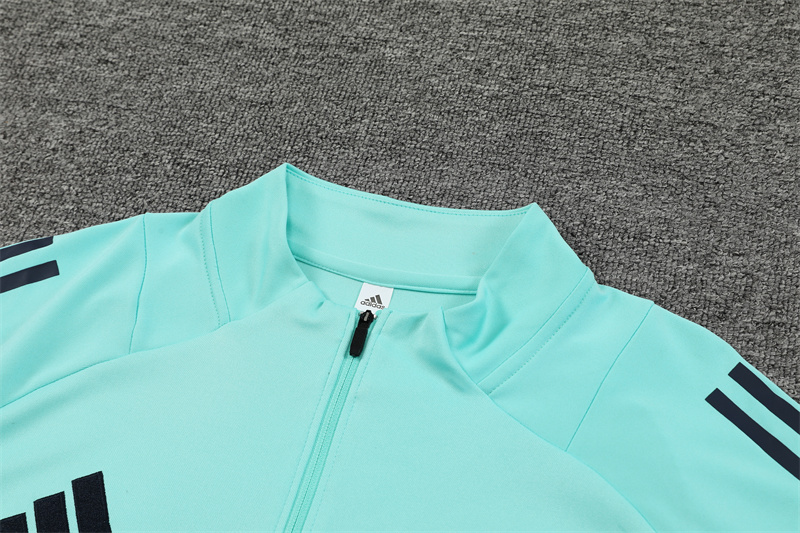 ManixJersey.com | Real Madrid 24-25 Long Sleeve Training Set - Light Green -Customize Name, Number and Patch | Worldwide Shipping