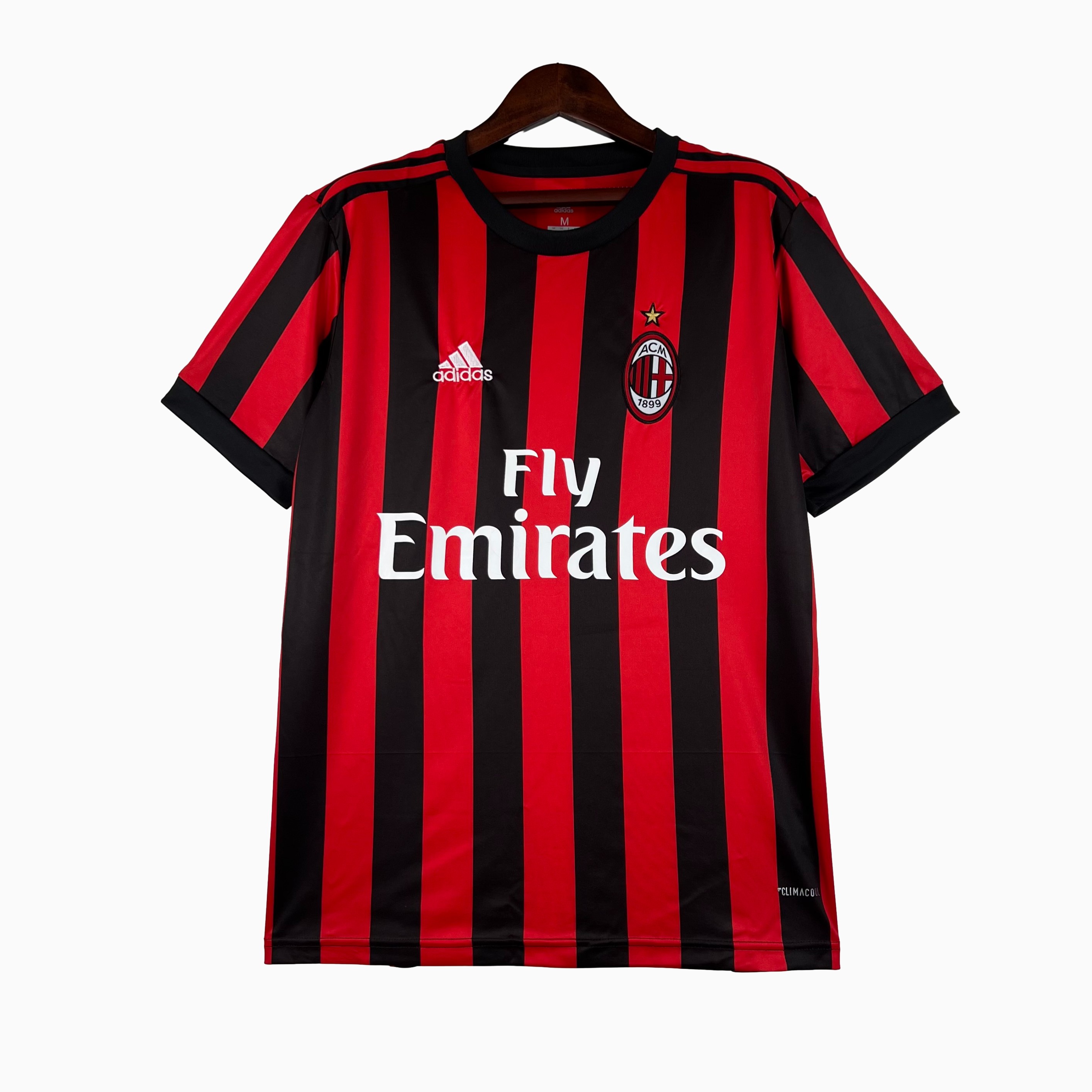 ManixJersey.com | Retro AC Milan 2017-18 Home Stadium Jersey -Customize Name, Number and Patch | Worldwide Shipping