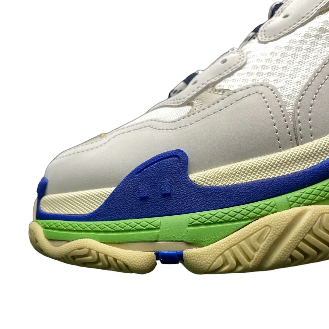 Balenciaga Triple S Sneaker in White Blue Green、mysite、Cacoeks
