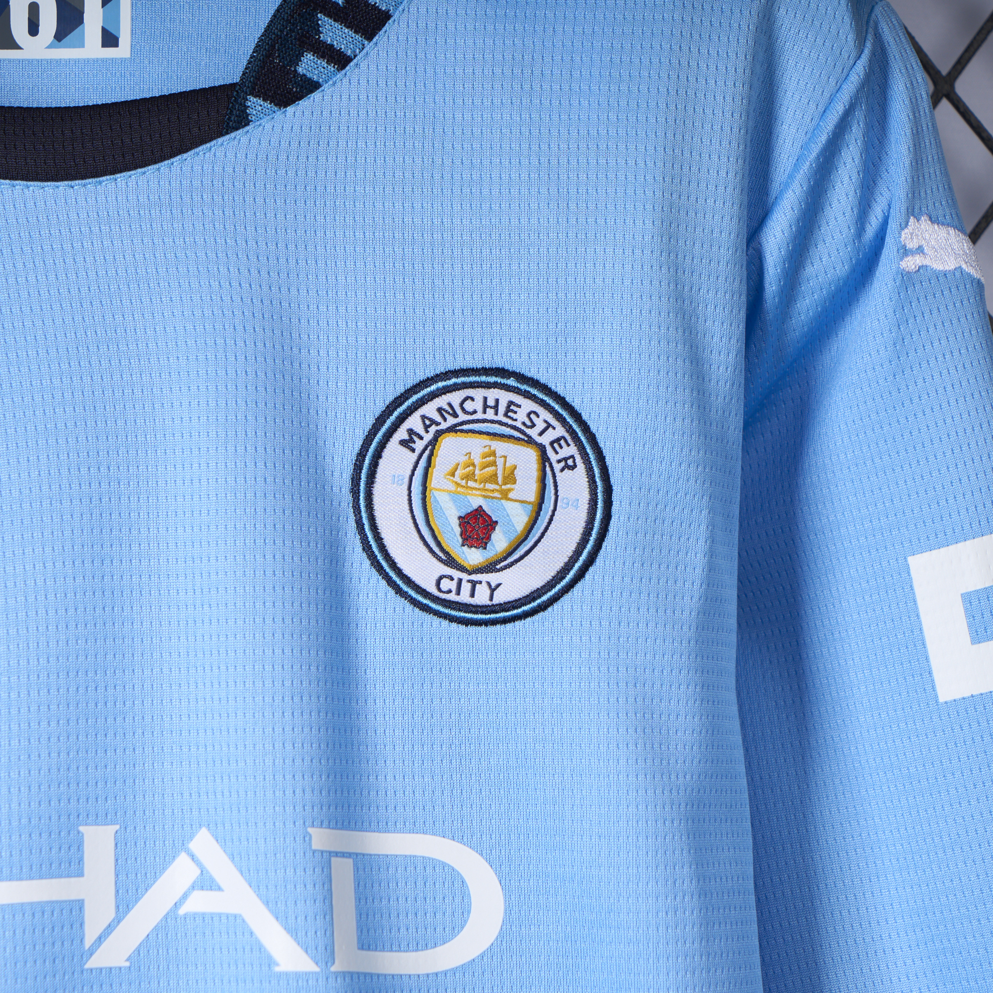 ManixJersey.com | Manchester City 24-25 Home Long Sleeve Kids Kit -Customize Name, Number and Patch | Worldwide Shipping