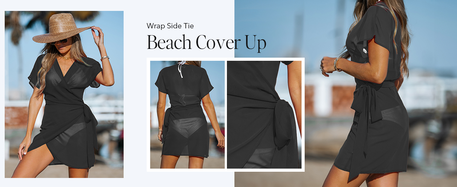 semi sheer coverup dress