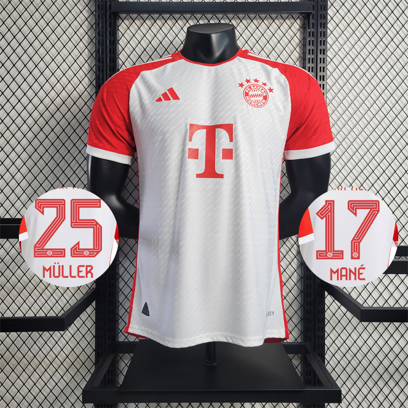 Bayern Munich 23-24 Home Stadium Jersey - Player Version:football jersey mysite: unitedjerseyfootball 邓江浪:football