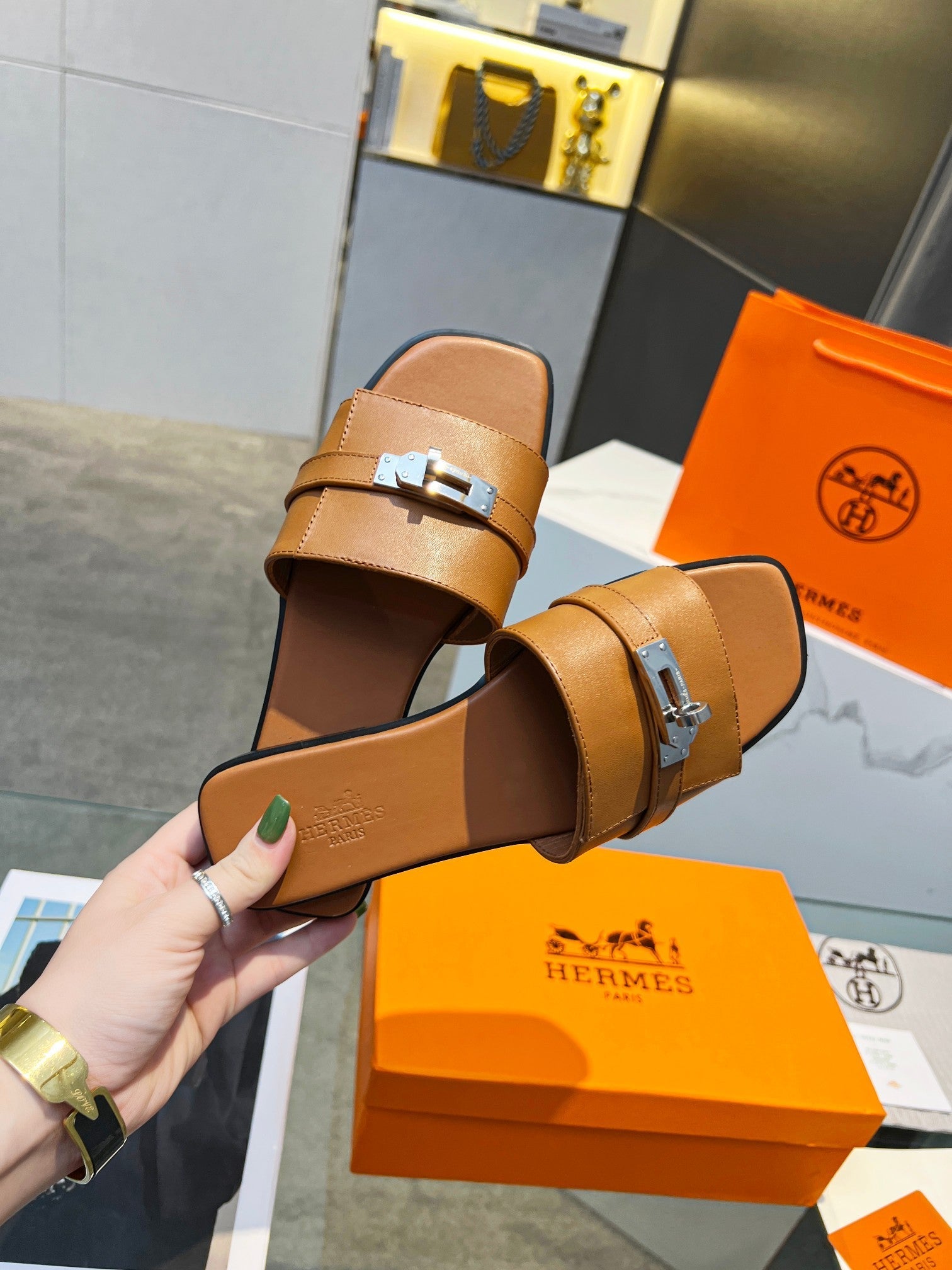 Giulia Sandal Tan Calfskin、mysite、Cacoeks