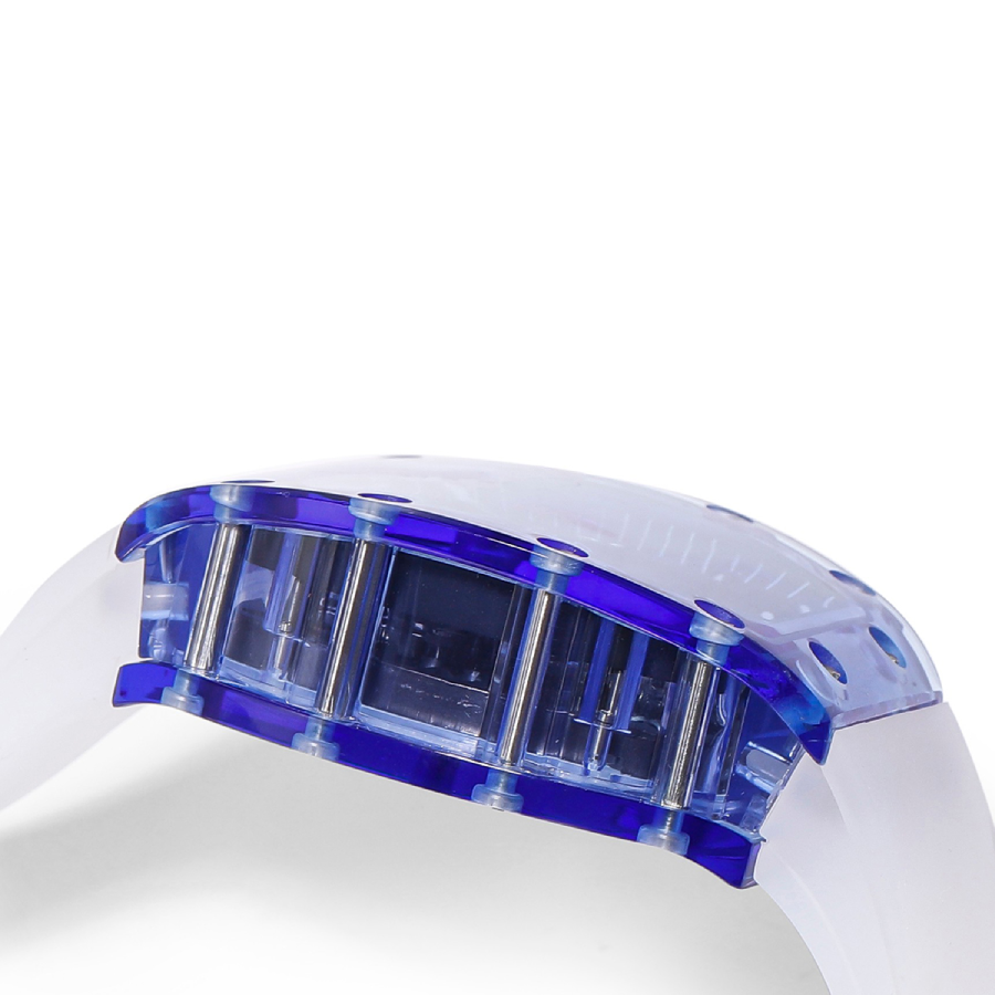 Richard Mille 35 01 Blue White Rubber Bracelet Replica2