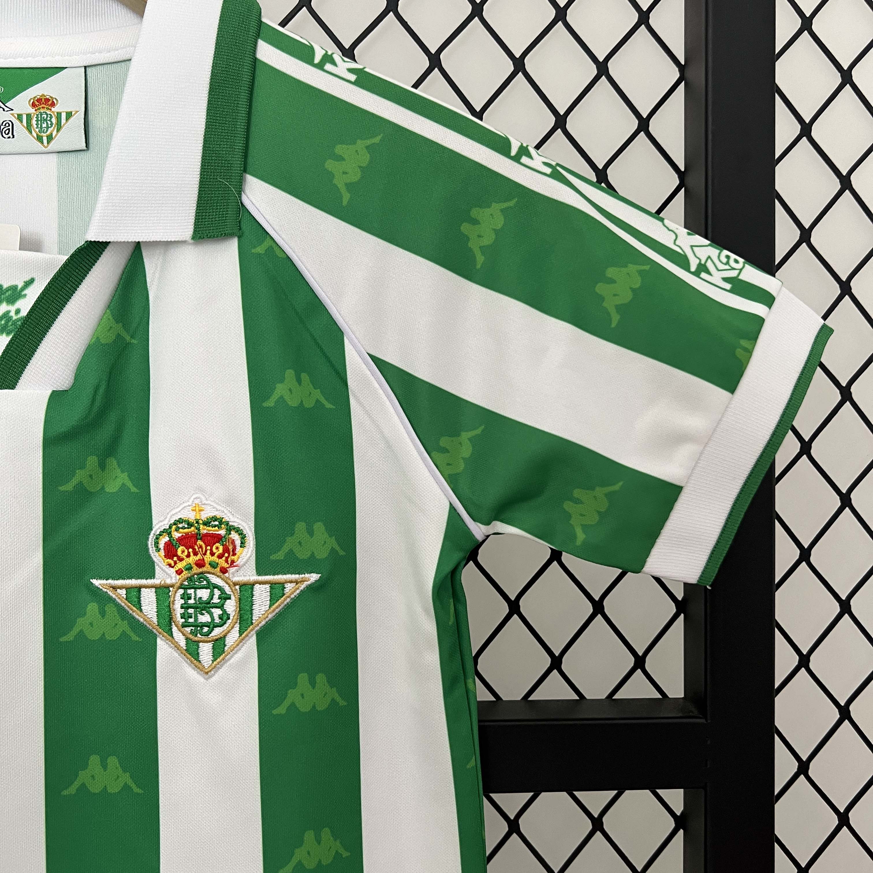 1995/1997 Retro Real Betis Home Football Shirt 1:1 Thai Quality Kids Size:football jersey mysite: unitedjerseyfootball 邓江浪:football