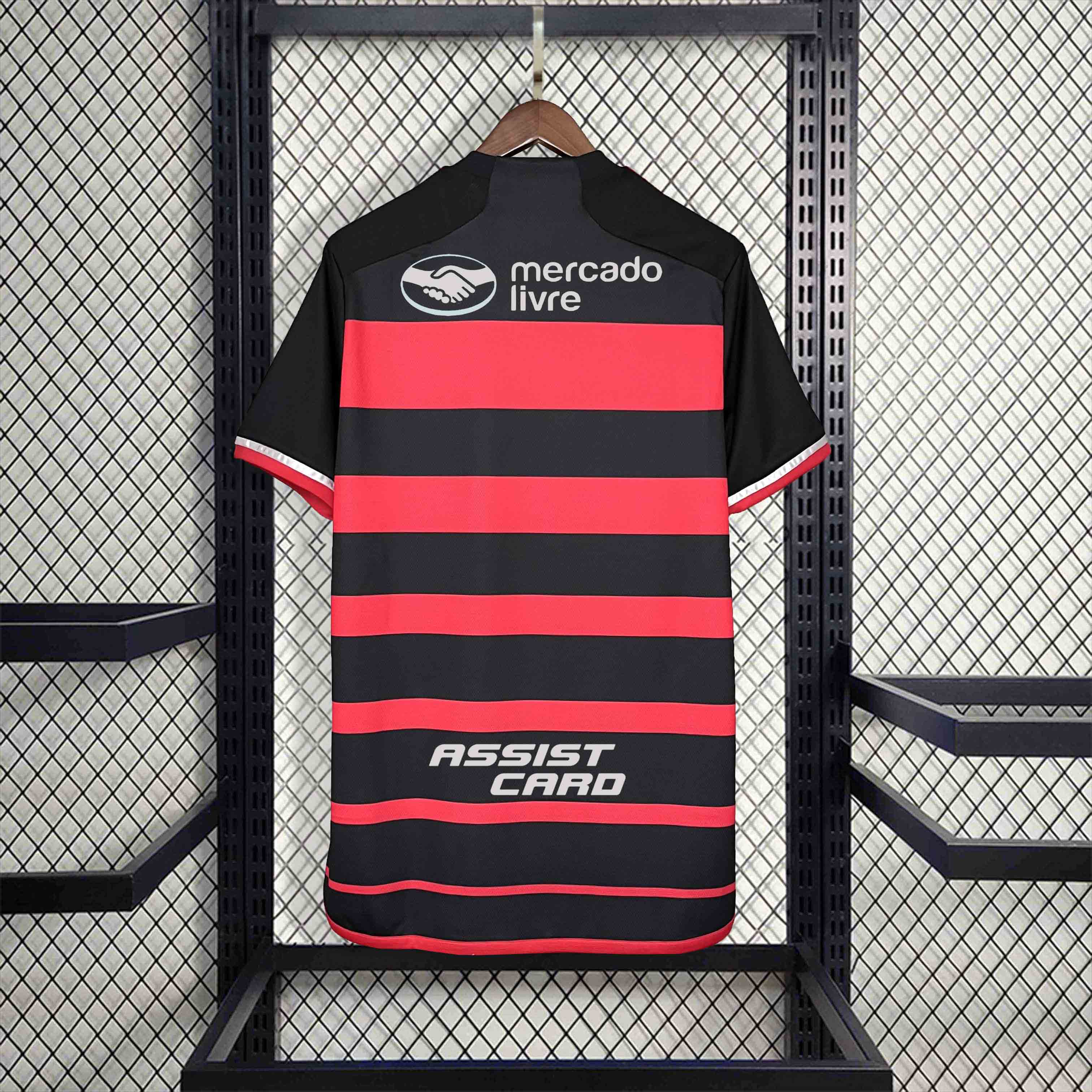 Higojerseys-Flamengo 2024 Home Stadium Jersey With All Sponsor - Fans Version