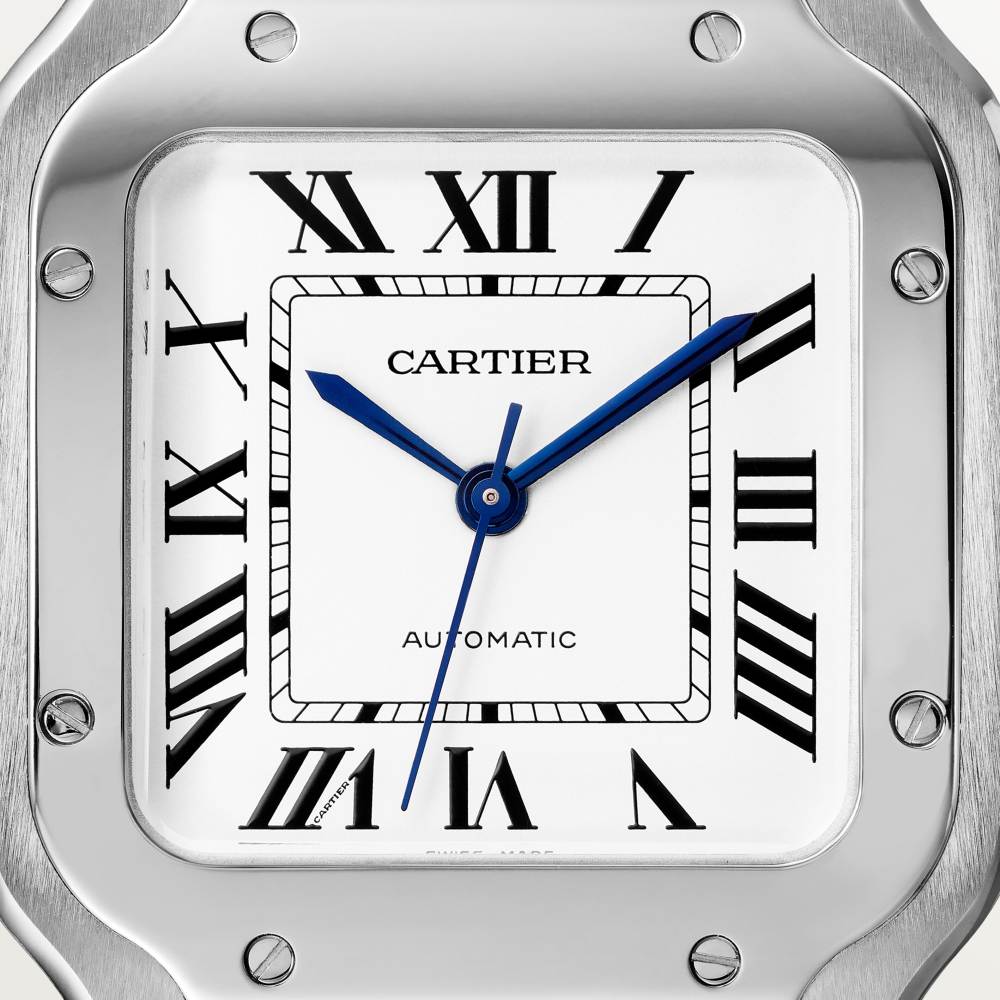 Super Clone 1:1 CARTIER SANTOS Medium Model Classic Silver WSSA0029 Replica-fasswatch