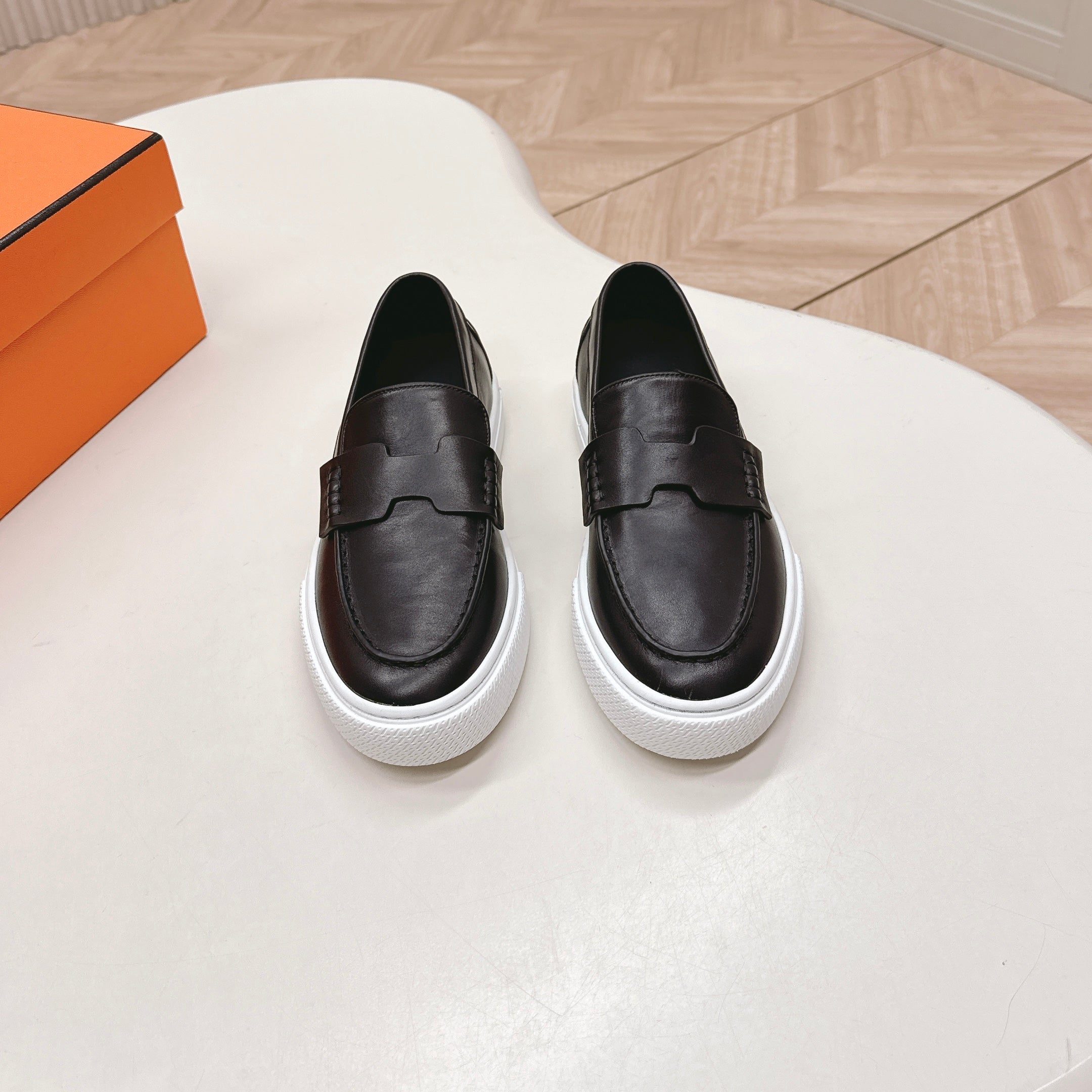 HM 25S SLIP-ON IN BLACK LAMBSKIN、mysite、Cacoeks
