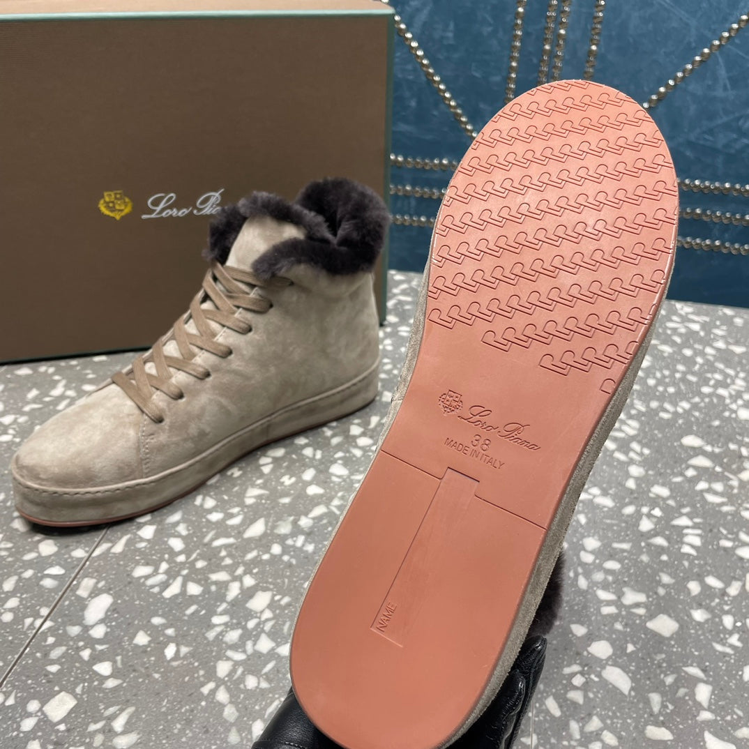 LP WINTER NUAGES HIGH SNEAKERS LIGHT GRAY LAMBSKIN、mysite、Cacoeks