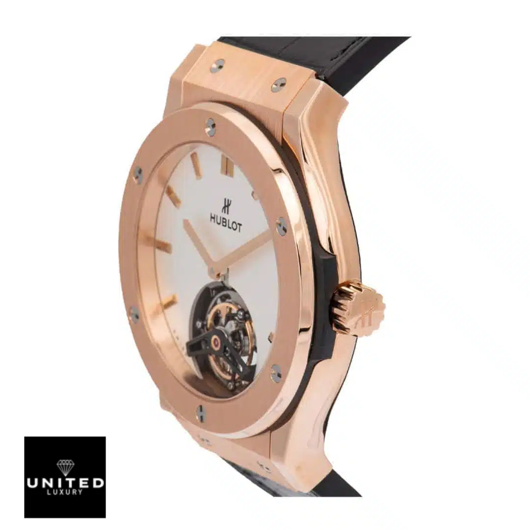 Hublot Tourbillon White Replica Yeni Proje 5 3 Hublot Classic Fusion Tourbillon 505.OX.2610.LR White Dial Replica white background