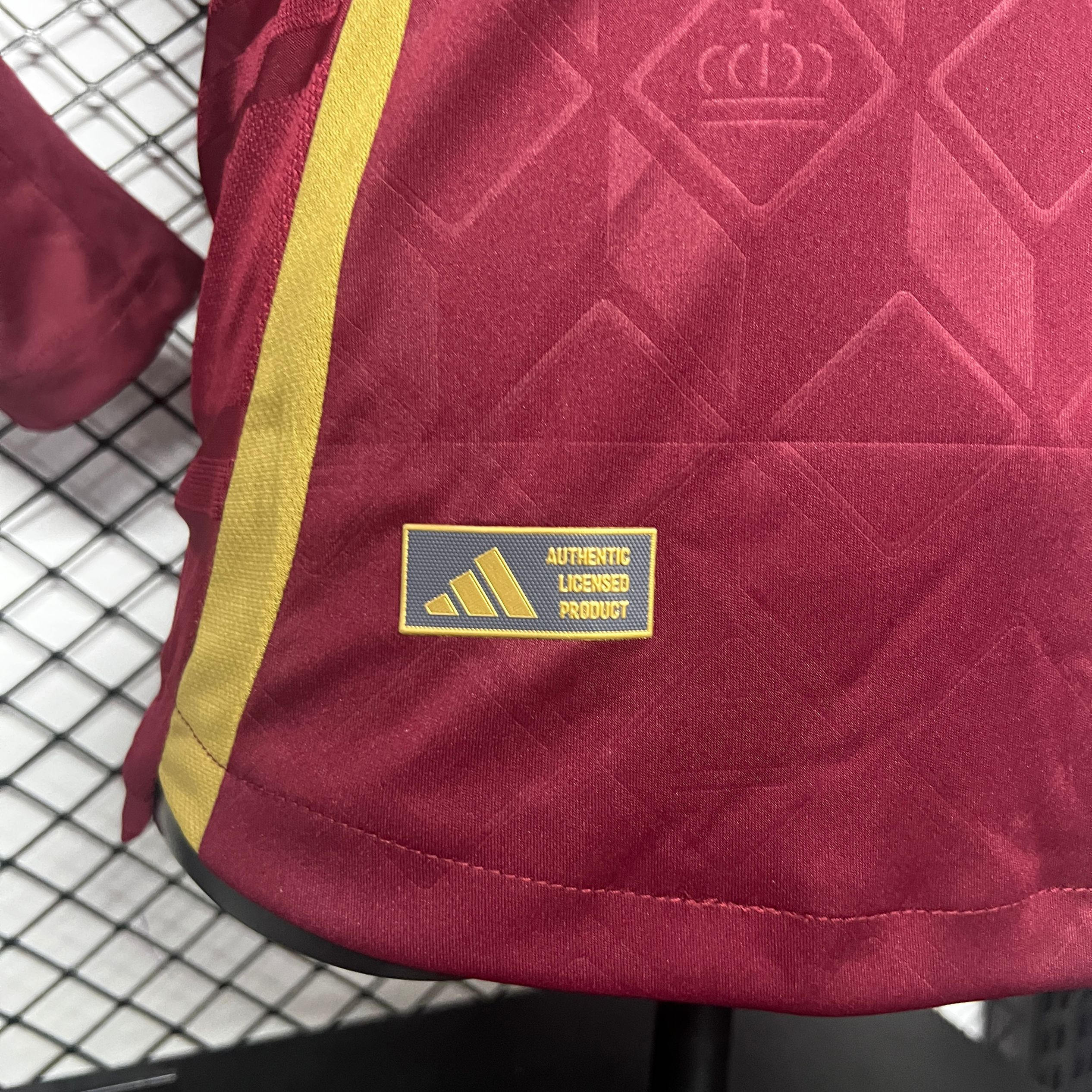 SIUjerseys-Belgium 2024 Home Stadium Long Sleeve Jersey - Player Version