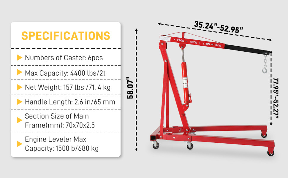 2 TON ENGINE HOIST CHERRY PICKER