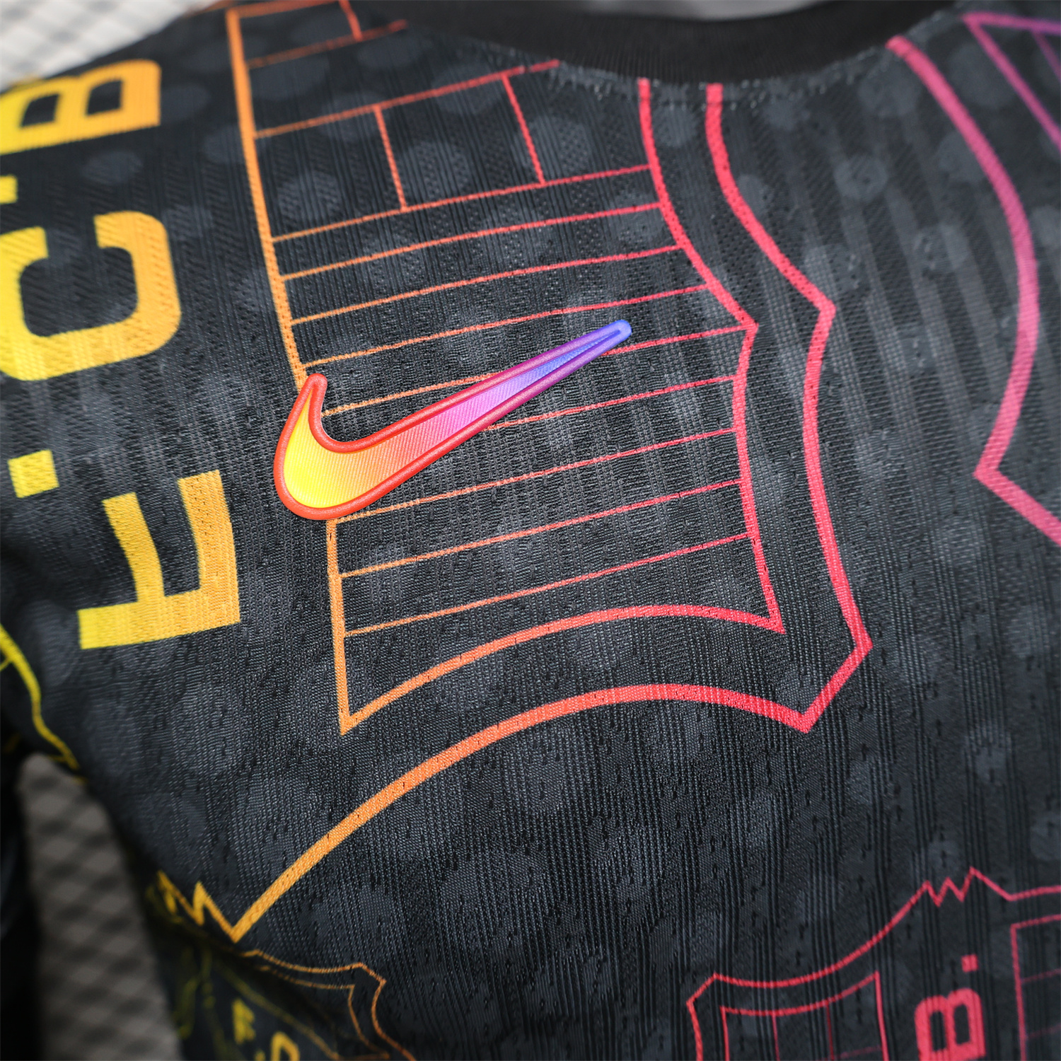 UltraTrikot-Barcelona 24-25 Black Fluorescent ICON Special Edition Jersey - Player Version