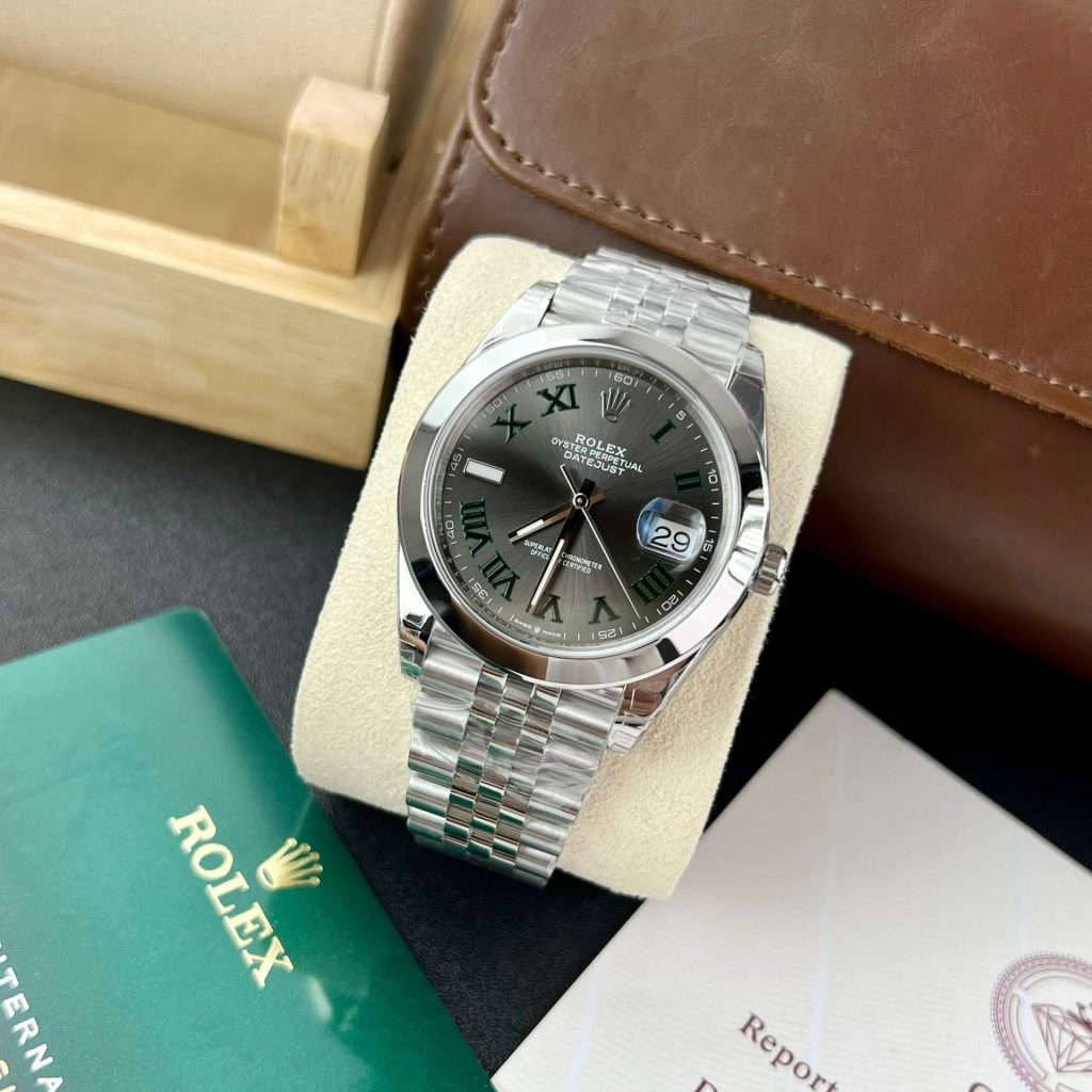 Đồng Hồ Rolex Rep 11 DateJust 126300 Mặt Wimbledon VS Factory 41mm (1)