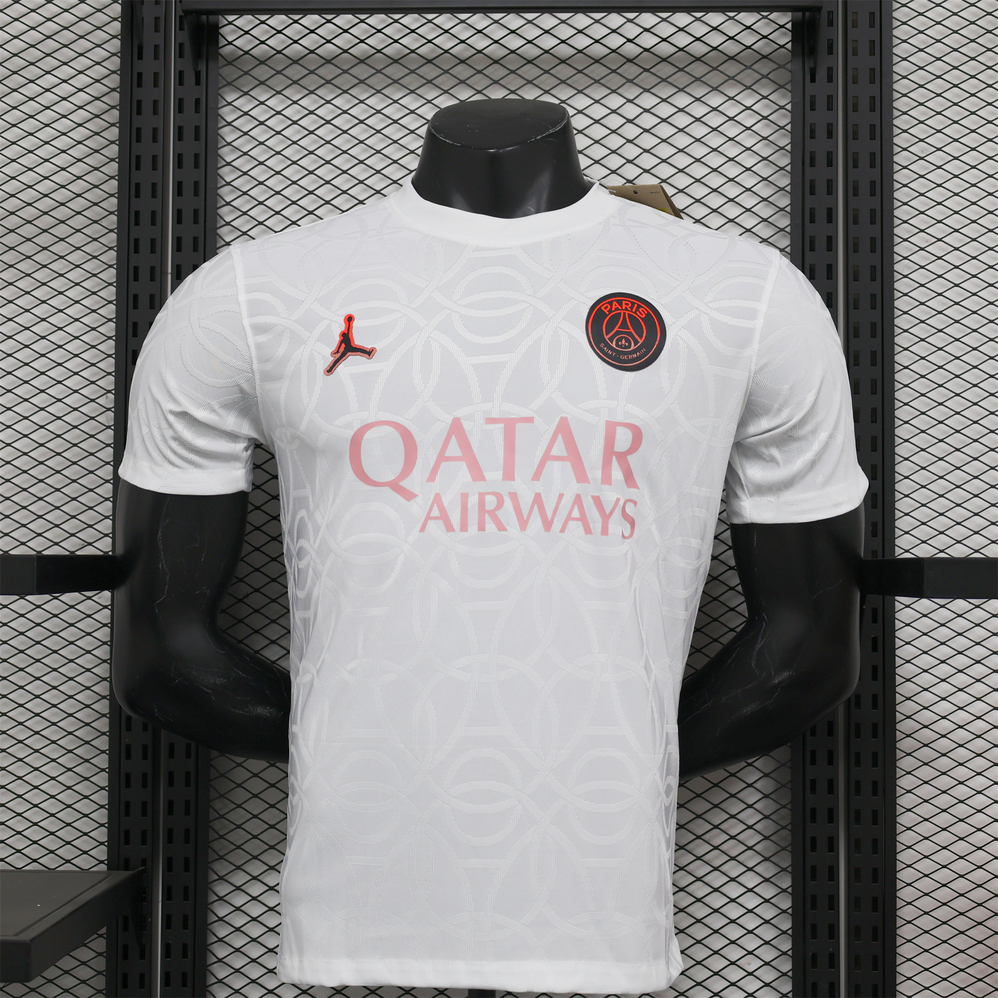 ManixJersey.com | Paris Saint-Germain PSG X JD 24-25 Third Pre-Match White Jersey - Player Version -Customize Name, Number and Patch | Worldwide Shipping