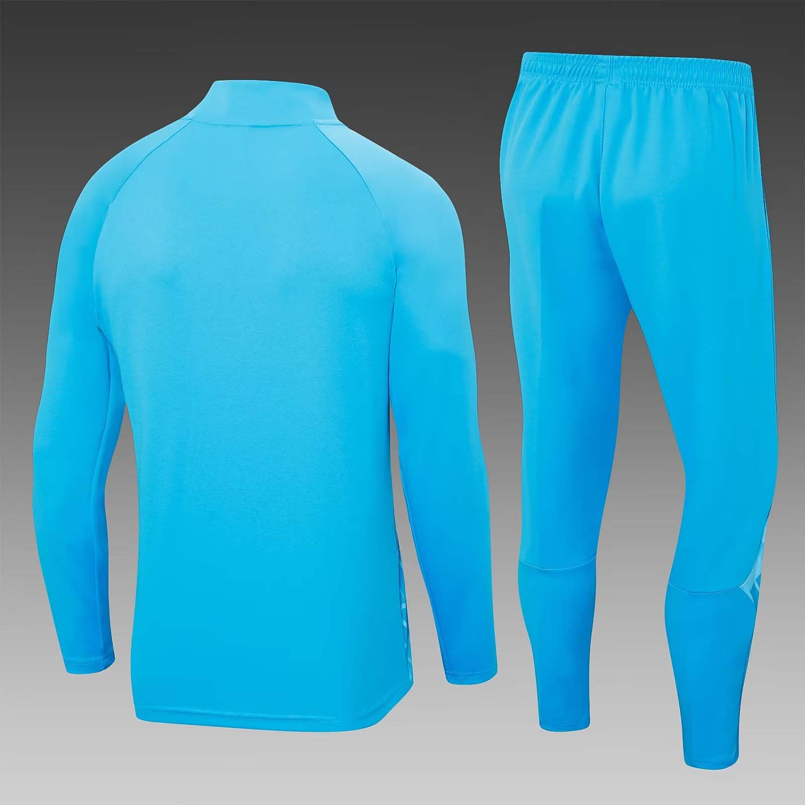 2023/2024 Manchester City Half-Pull Training Suit blue Football Shirt 1:1 Thai Quality Set:football jersey mysite: unitedjerseyfootball 邓江浪:football