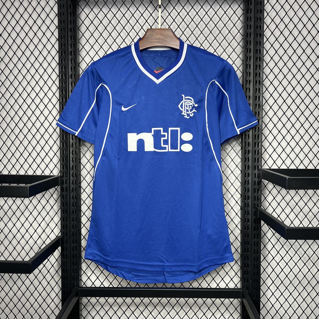 GlobeJersey-Retro Glasgow Rangers 1999-01 Home Stadium Jersey