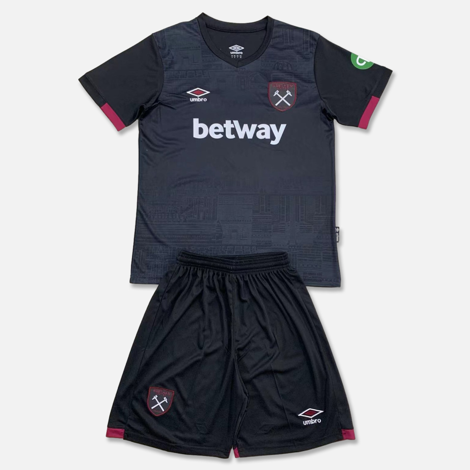 JerseysGala.com | West Ham United 24-25 Away Men's Adult Jersey Set - Fans Version -Customize Name, Number and Patch | Worldwide Shipping