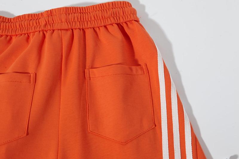 Flooo Loose Wide Leg Striped Track Pants Women's Casual Streetwear Joggers with Elastic Waistband & Side Pockets for Workout Clothes