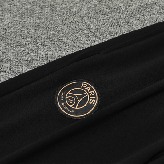 ManixJersey.com | Paris Saint-Germain PSG X JD 24-25 Long Sleeve Training Set - Player Version - White Top and Black Pants -Customize Name, Number and Patch | Worldwide Shipping