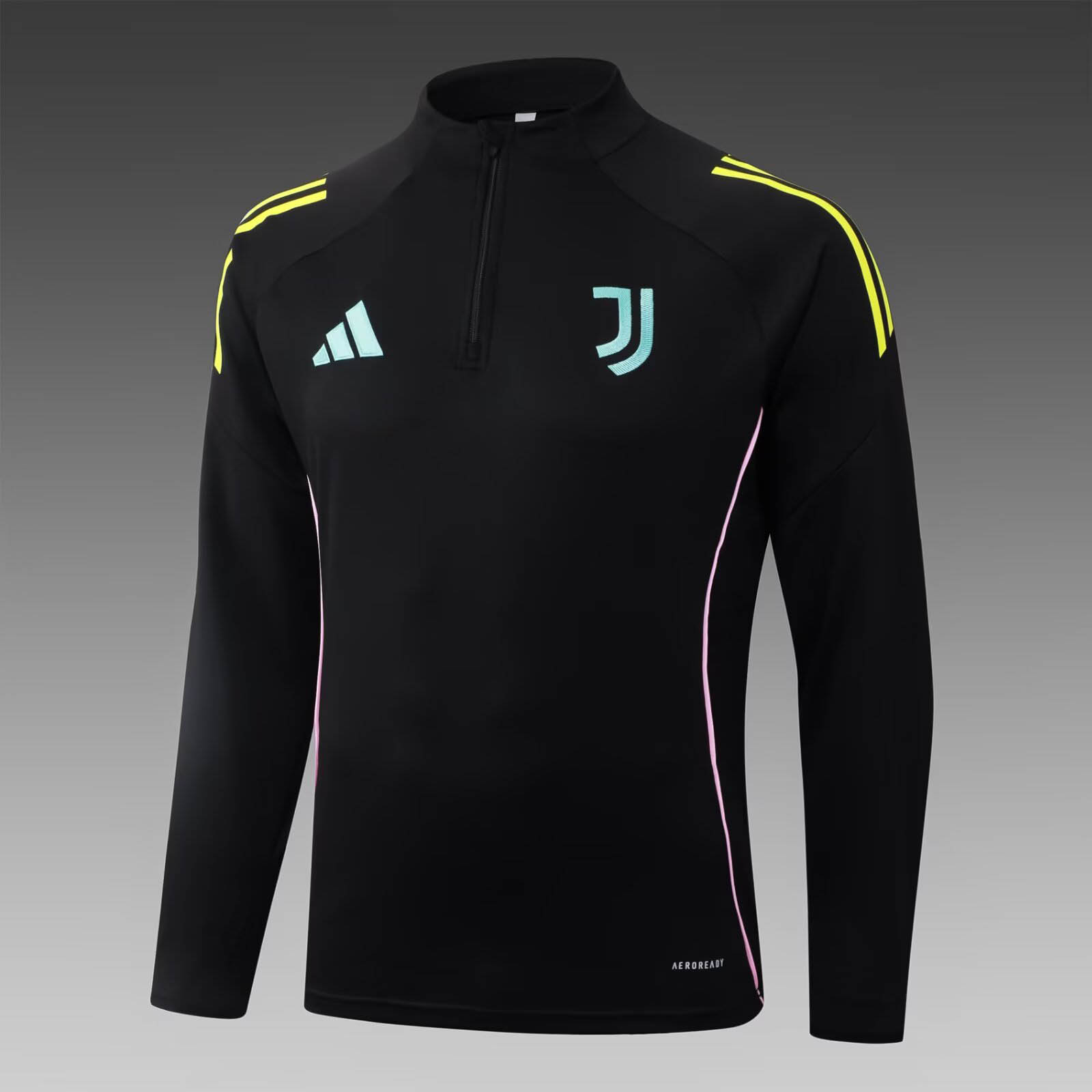 2025/2026 Juventus Half-Pull Training Suit Black Football Shirt 1:1 Thai Quality Set:football jersey mysite: unitedjerseyfootball 邓江浪:football