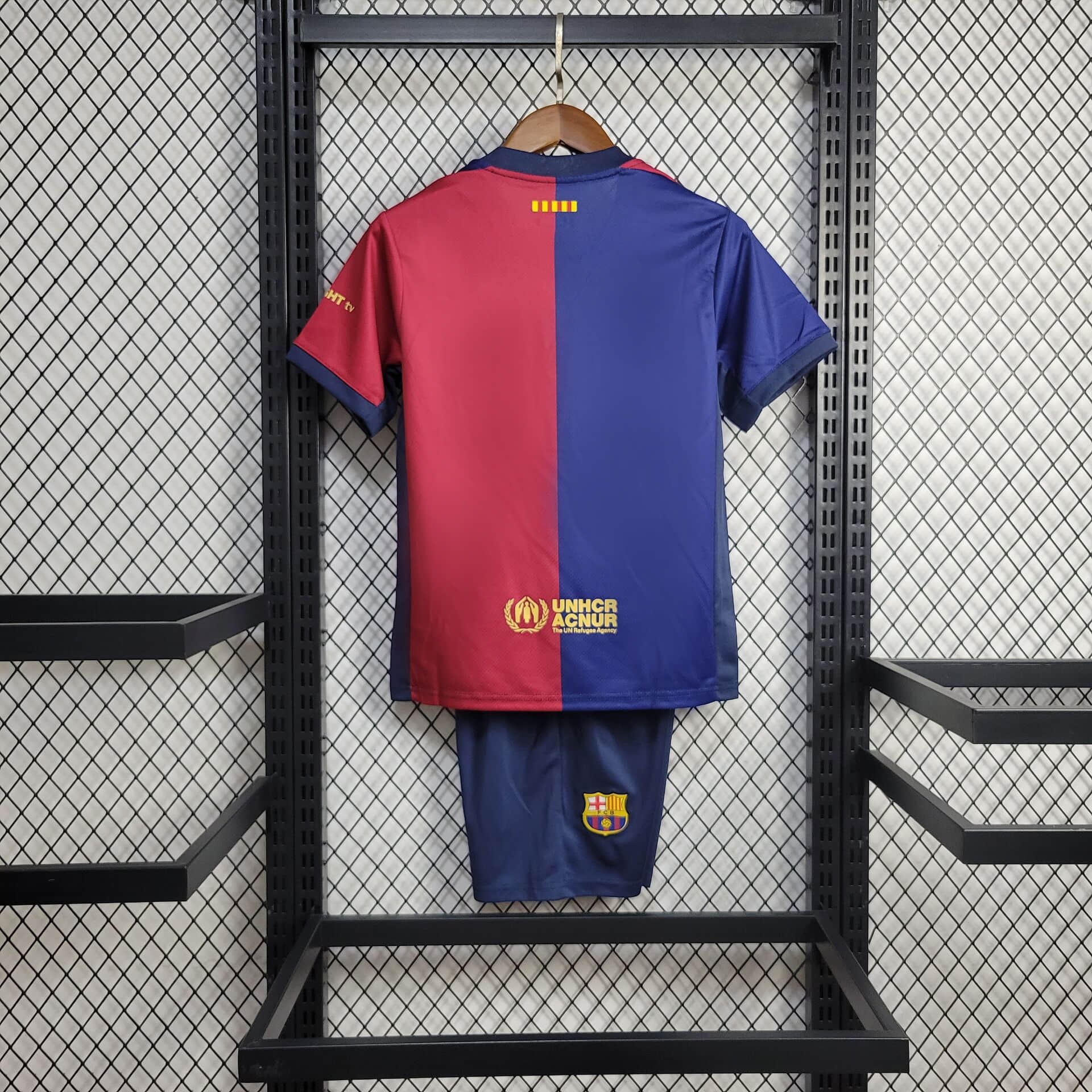 JerseysGala.com | Barcelona X Coldplay 24-25 Home Co-Branded Kids Kit -Customize Name, Number and Patch | Worldwide Shipping
